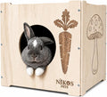 Wooden Rabbit Hideout, Rabbit Bed, Bunny Hideout, Indoor House, Outdoor Hut