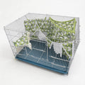4 Pcs Guinea Pig Starter Kit Essentials for Hamster Accessories Including Hideout Tent with a Dual-Purpose Function, a Feed Bag, a Hammock, and Decorative pennants for Rabbit, No Metal Fences, Green