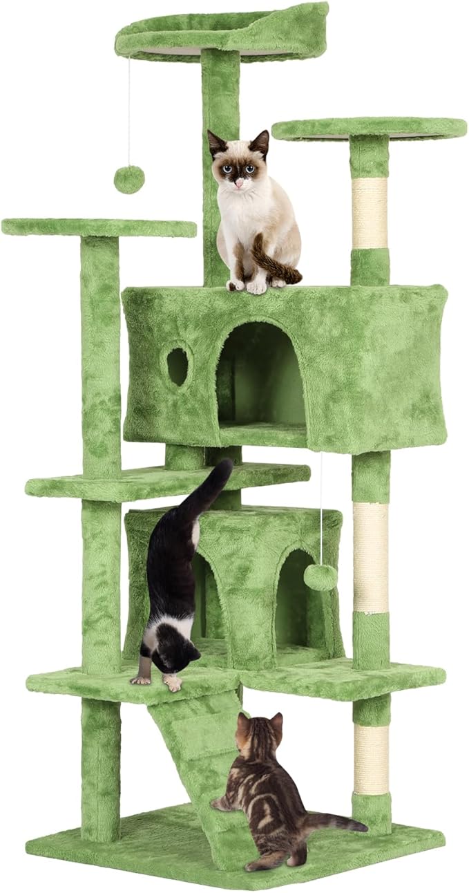 54in Cat Tree Cat Climbing Tower by Home