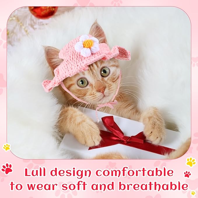 Weewooday 5 Pieces Cat Costume Bunny Hat Outfit - Image 3