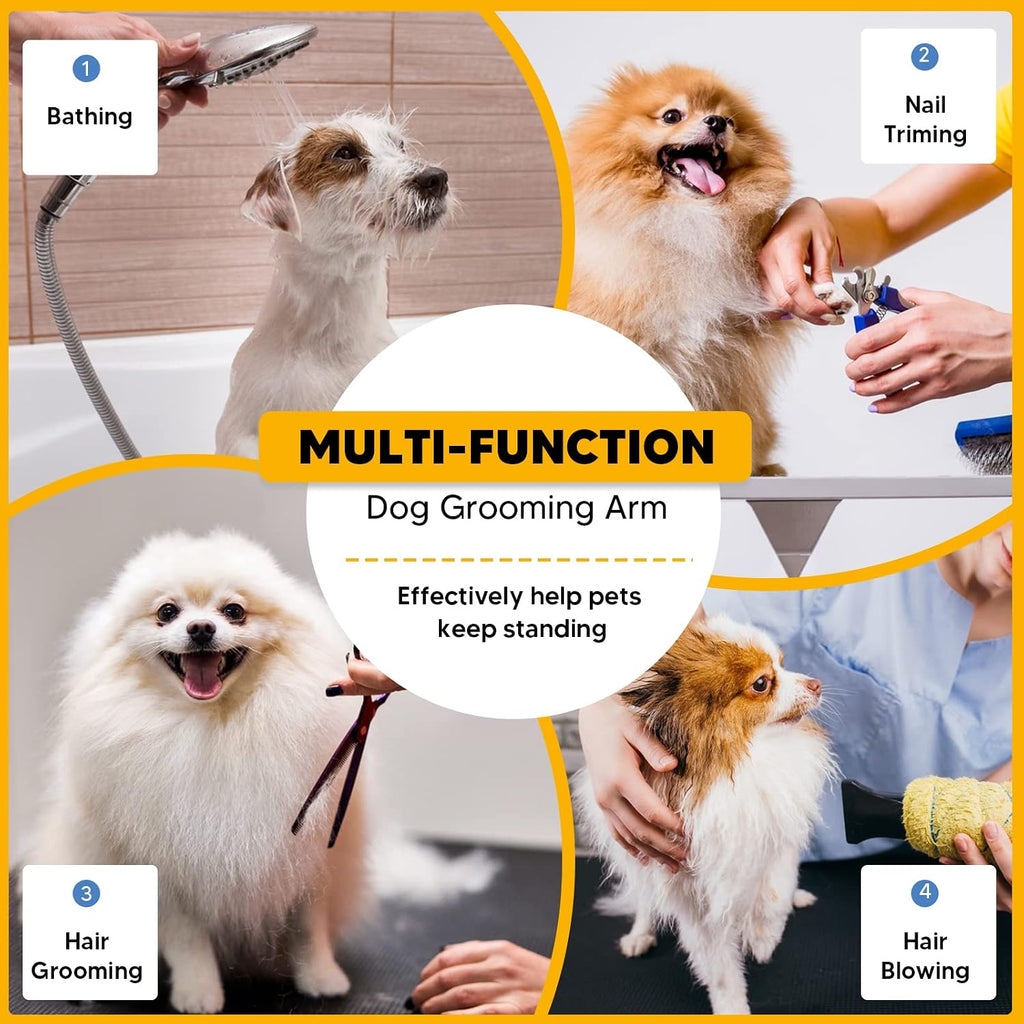 Adjustable Dog Grooming Arms for Small Medium Dogs