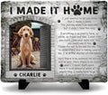 Personalized Polychromatic Rock Plaque: 'I Made It Home' by KILYHOME