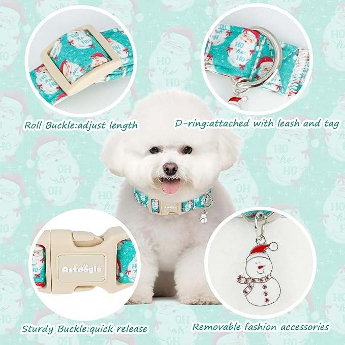 Christmas Dog Collar，Soft Cotton Dog Collars - Image 3