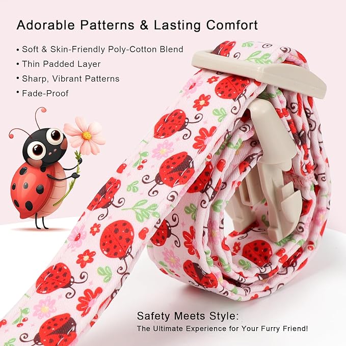 Lucky Ladybug Dog Collar for Small Dogs - Image 4