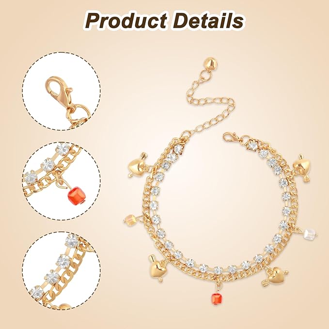 HOWWFALY Dog Collar and Cat Chain Necklace Stainless Steel Adjustable 18K Gold - Image 3