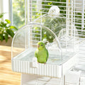 Bird Bath for Cage, 3-in-1 Hanging Shower, Feeder & House,1 Pcs