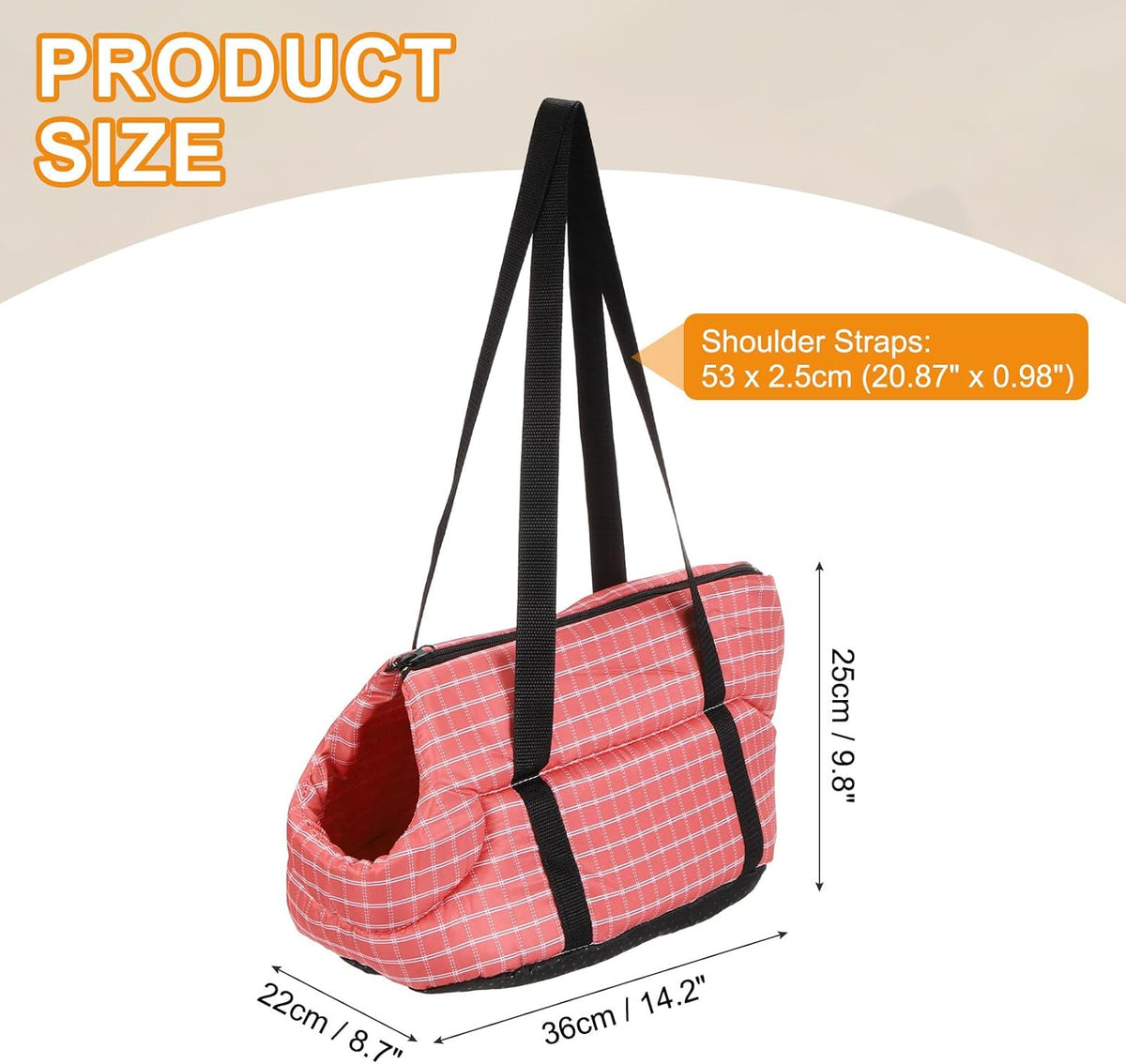 Dog Purse Carrier with Crossbody Strap Little Dog Sling Carrier