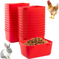 26 PCS Chicken Feeder Cups, 18 OZ Cage Cups for Chickens, Hanging Rabbit Feeder Waterer Cups, Plastic Birds Feeders for Pet Bunny Gamefowl Poultry Parrot