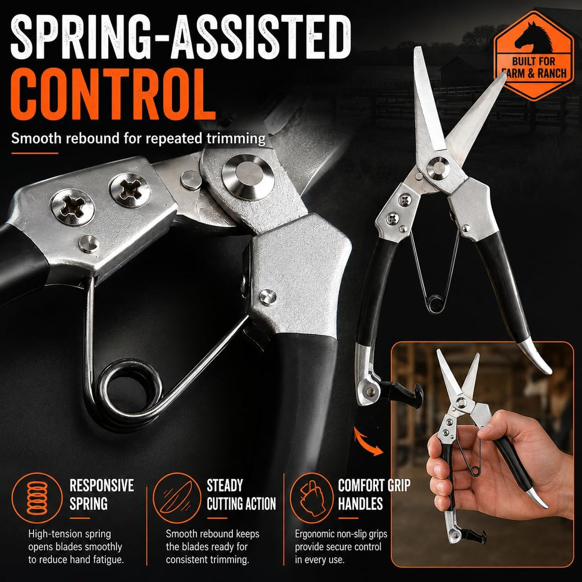 Goat Hoof Trimmers Sheep Shears Kit Garden Pruning Shears 140dxr Straight