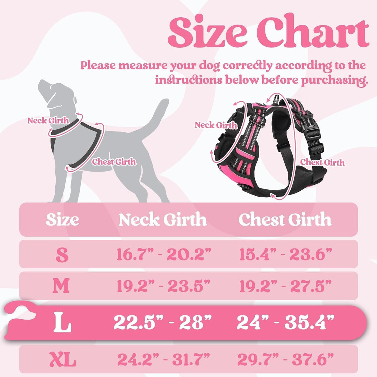 rabbitgoo Dog Harness for Large, Updated Easy On & Off with 3 Buckles