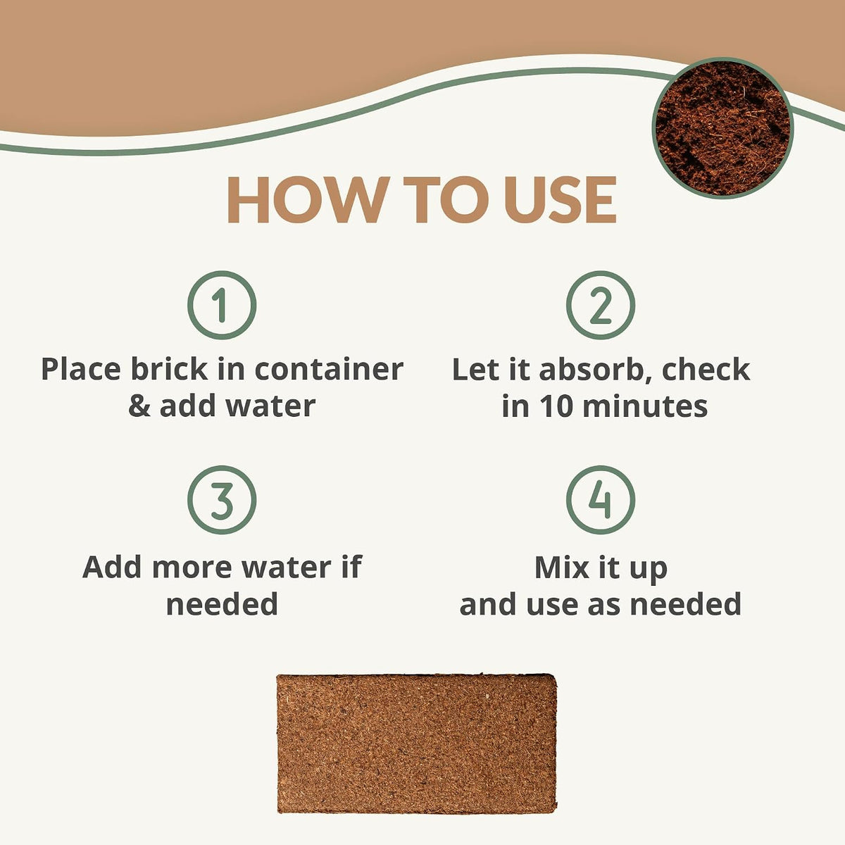Coco Bliss Coco Coir 650gm Bricks (6-Pack) | Expands Up to 48 Quarts