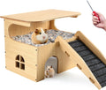 Double Layer Guinea Pig Castle with Stairs & Mat