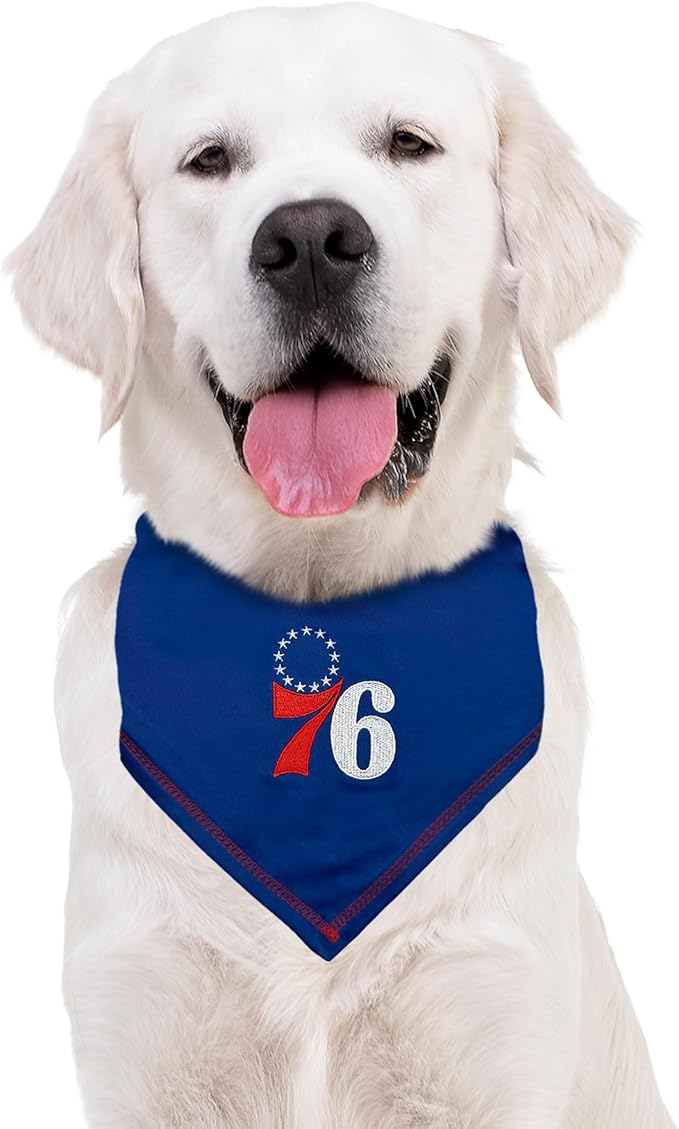 Pets First NBA Philadelphia 76ERS TIE Bandana, Size Small/Medium. Dog Bandana - Image 3