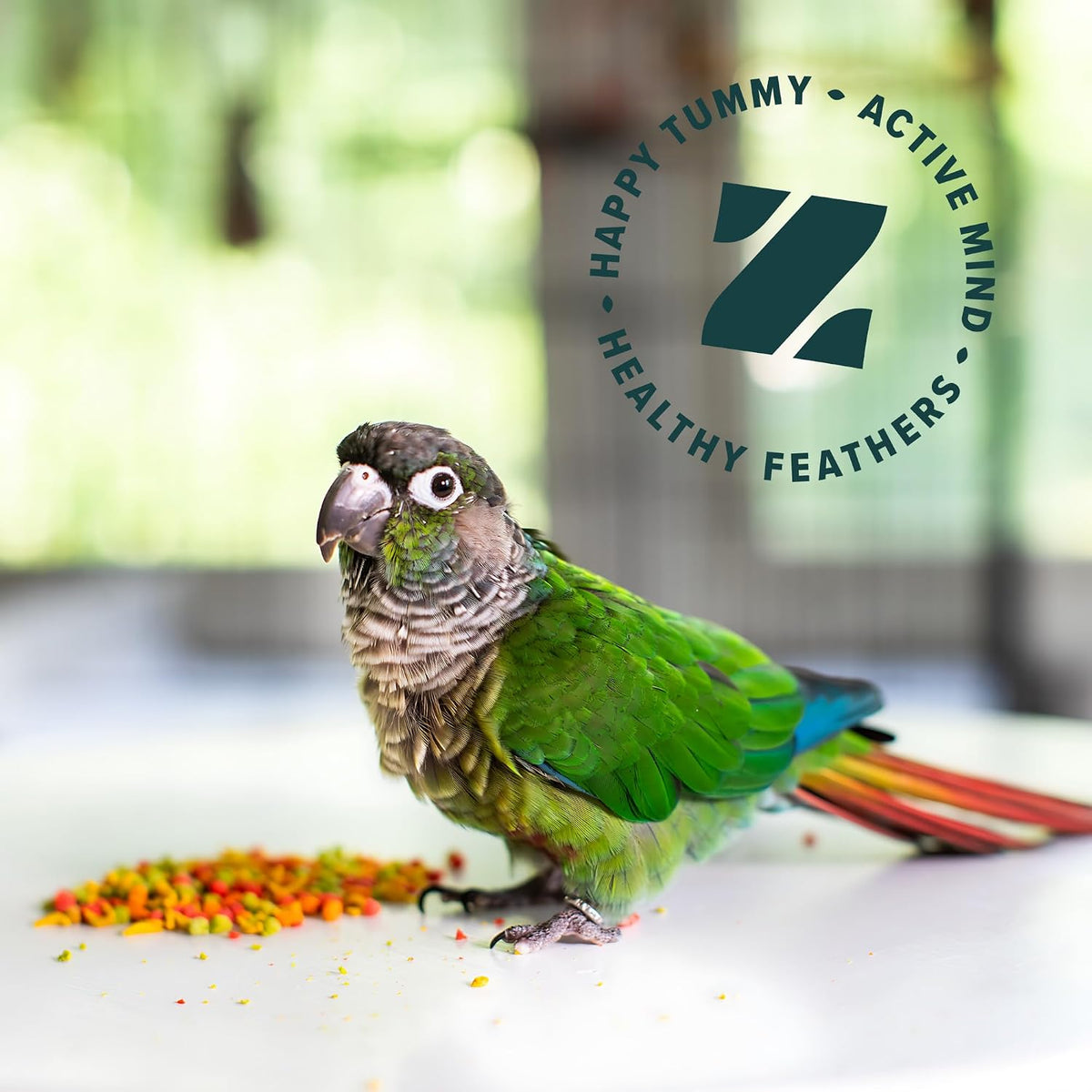 ZuPreem FruitBlend Cockatiel & Conure Food, Uniform Bird Food, M, 2 lb