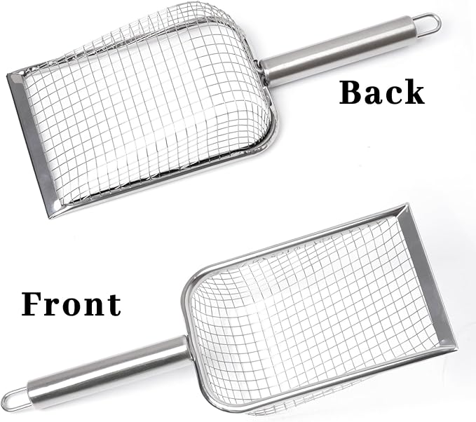 SUMERSHA Cat Litter Scoop Stainless Steel Mesh Scooper - Image 5