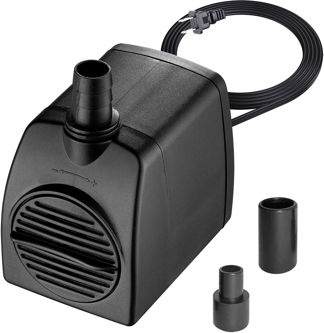 400GPH Quiet Submersible Water Pump for Aquariums Fountains with 3 Nozzles