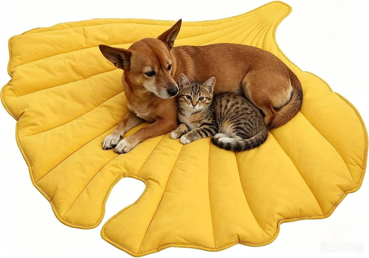 Letalong Extra Large Leaf Shaped Dog Blanket 50x45''