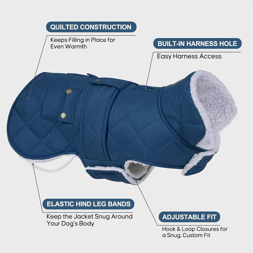 KYEESE Waterproof & Windproof Dog Coat for Small Dogs Puffer Jacket