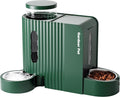 Gravity Automatic Cat Feeder, Water & Food Dispenser Set, Stainless Bowls