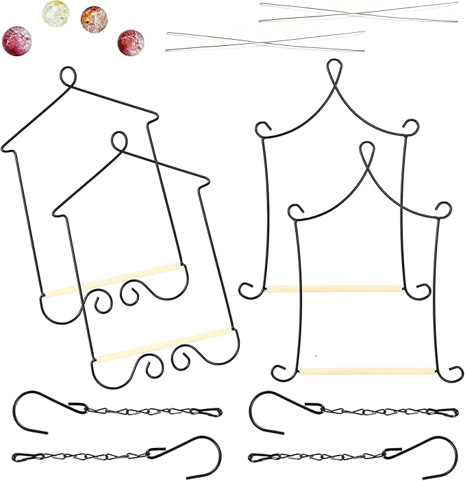 4PK Metal Frame Hummingbird Swings and Perches - Image 8