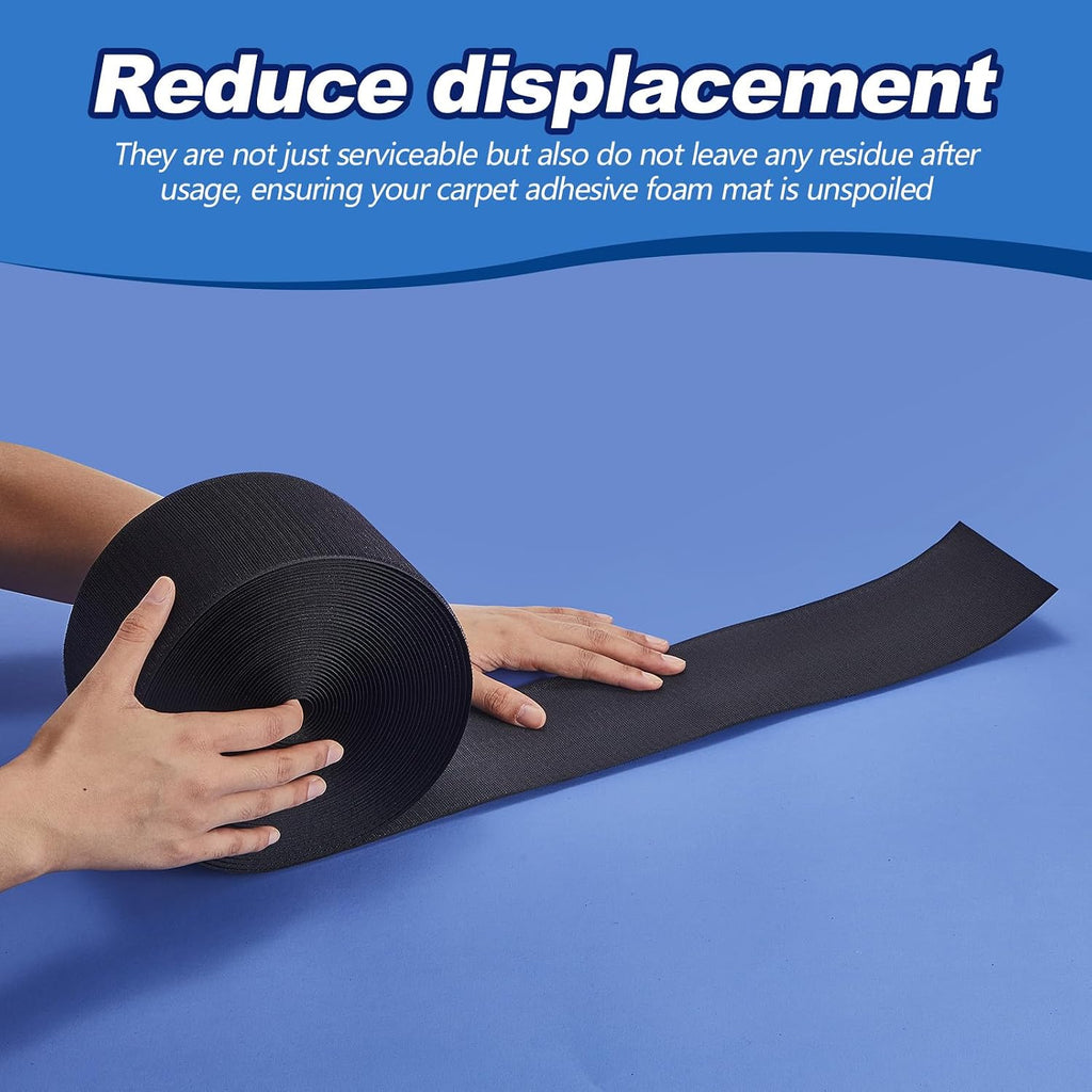 Shappy 42 ft Gymnastics Mat Hook Fastener, 4" Wide Nylon Hook