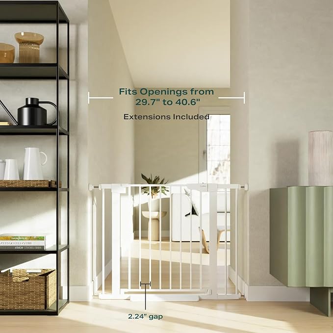 Cumbor 29.7-40.6" Baby Gate for Stairs, Mom's Choice Awards Winner-Dog Gate for - Image 2