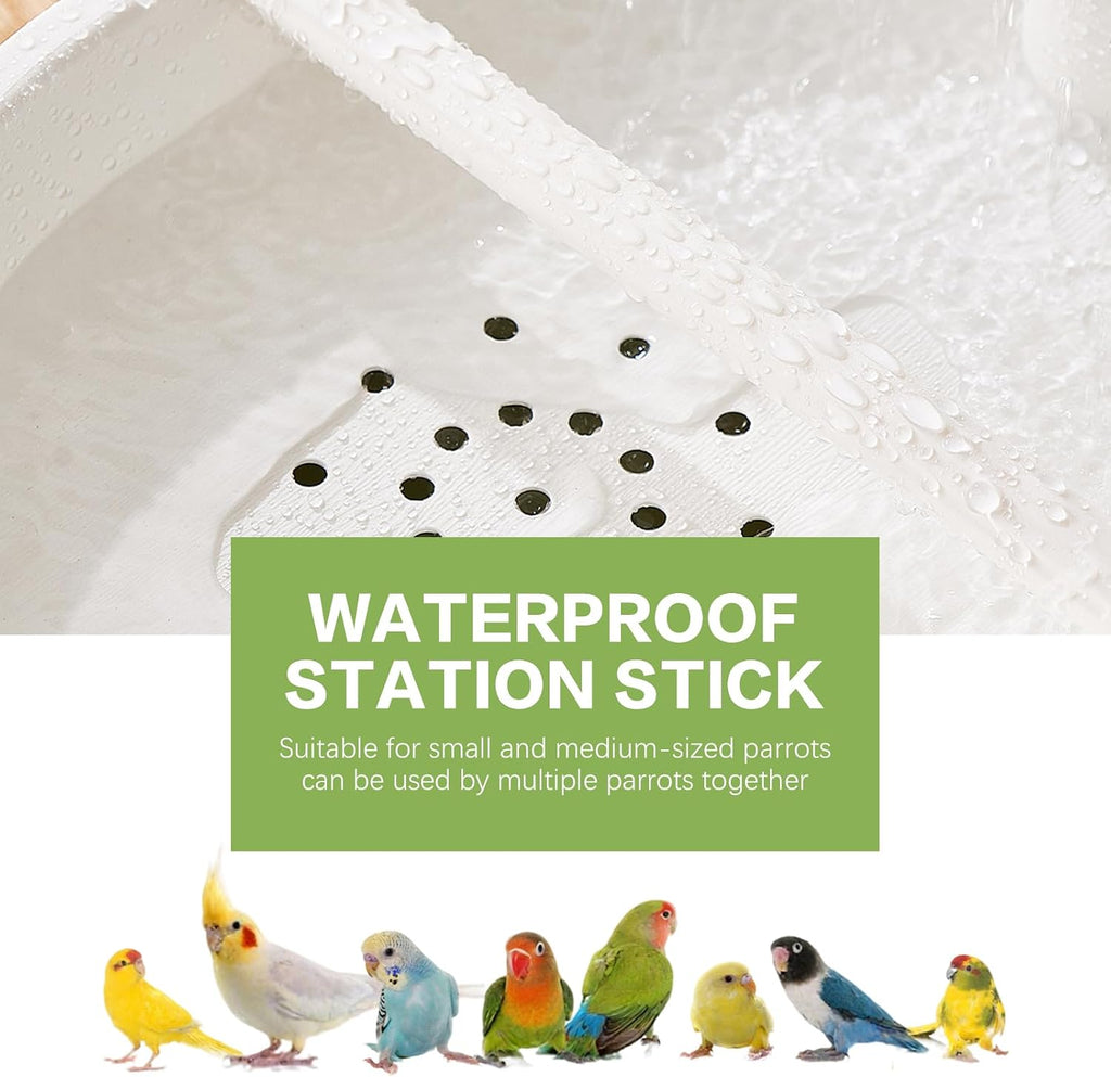 Automatic Parakeet Bird Bath with Pump,Bird Shower Fountain Indoor(UShape)