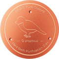 Bird Bath Copper Disk – 99.99% Pure Copper Water Cleaner, 1 mm Thick by Qi+propitious