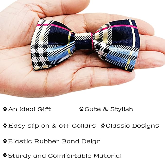PET SHOW 10 Pack Small Dogs Collar Bowties Attachment Charms - Image 4