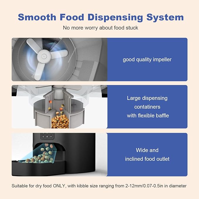 Automatic Cat Feeder, Cat Food Dispenser - Image 4