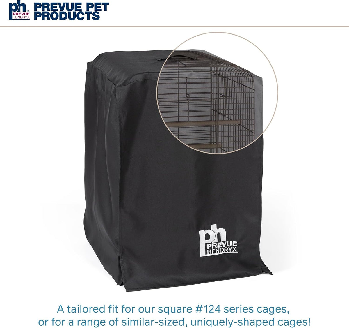 Prevue Pet Products Medium Bird Cage Cover - Black, Size Medium