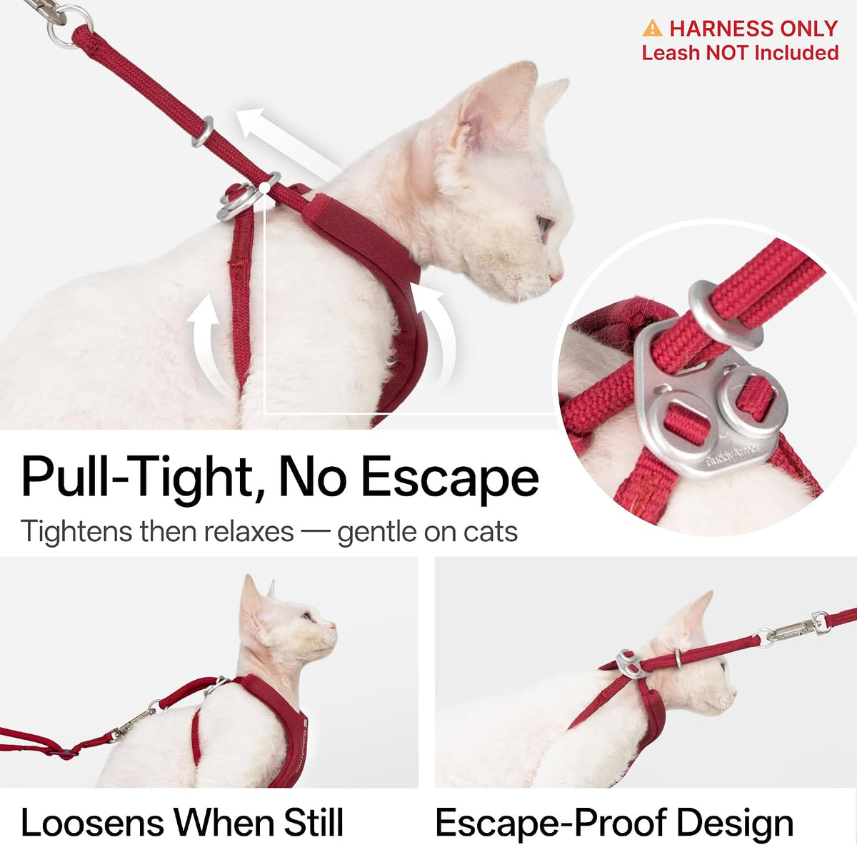 Escape Proof Y Shape Cat Harness Anti-Choke (Olive, S)