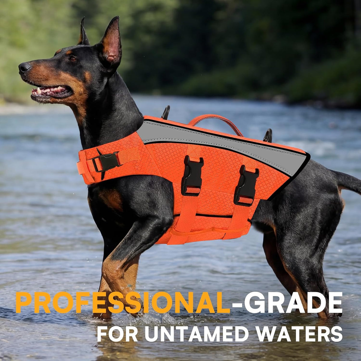 Queenmore XS Ripstop Dog Life Jacket, French Bulldog Life Vest