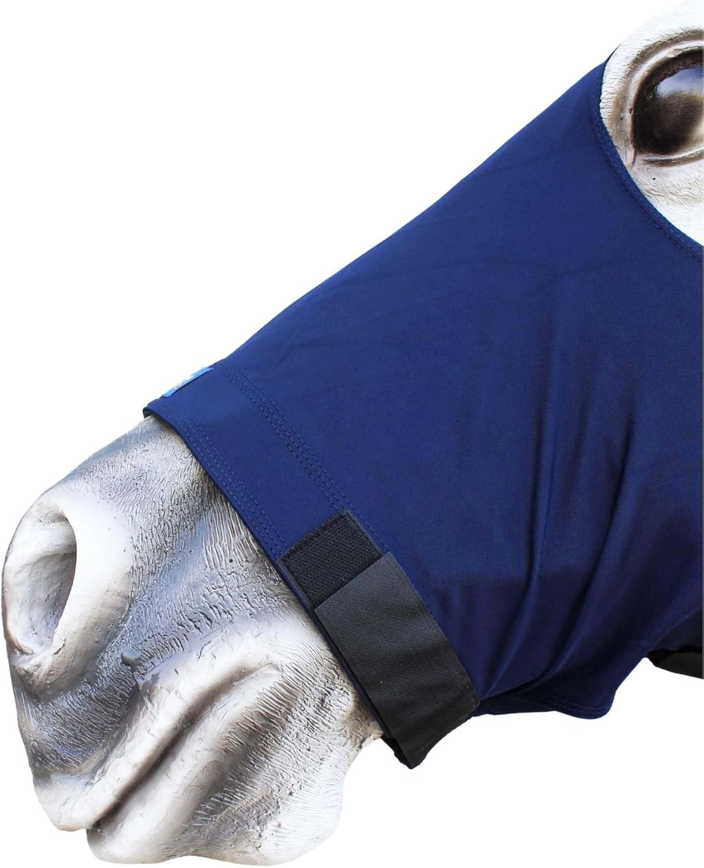 CHALLENGER Large Horse Comfort Stretch Spandex Neck Hood Mane Stay Black