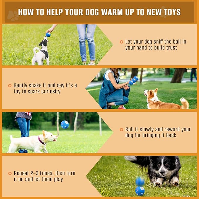 PetDroid Interactive Dog Toys Dog Ball, Durable Motion Activated Automatic - Image 5