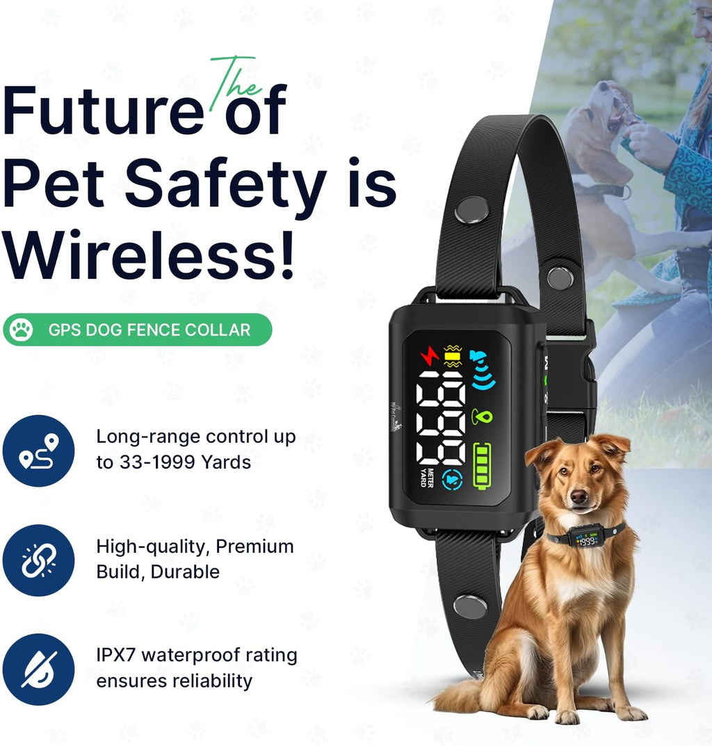 My Pet Command Wireless GPS Circular Dog Fence No Wires No Base Transmitter