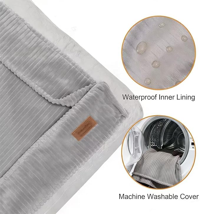 FUKUMARU 5.5-Inch Thick Dog Bed Mat, Washable Cat Bed - Image 4