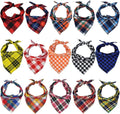 15pcs Dog Bandanas, Dog Scarf Kerchief Bibs Washable Girl Boy Dogs Bandanas Set by Unknown