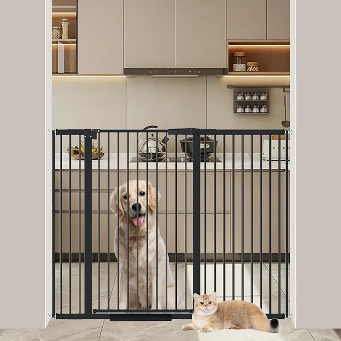 40.55" Tall, 45.86-53.74 Inch Wide, 1.37" Ultra Narrow Spacing Dog Pet Baby by AiWMGL