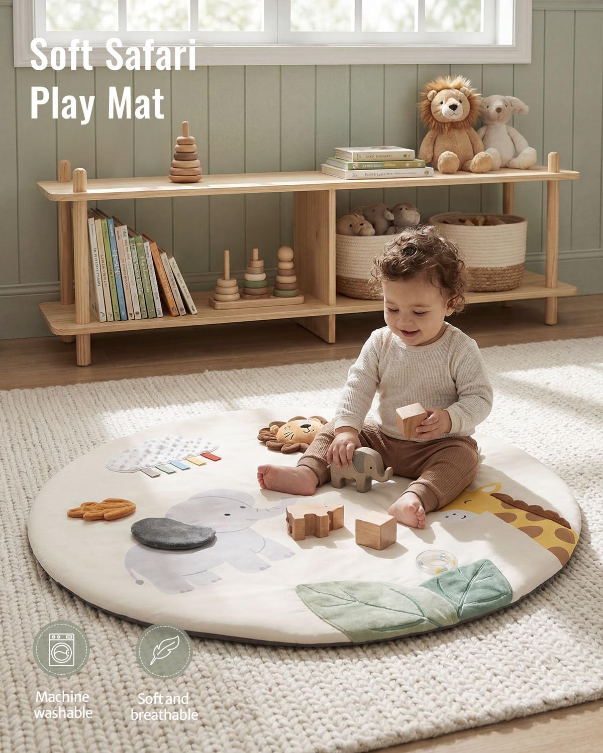 Blissful Diary Baby Play Gym, Baby Activity Mat Playmat, Tummy Time Mat