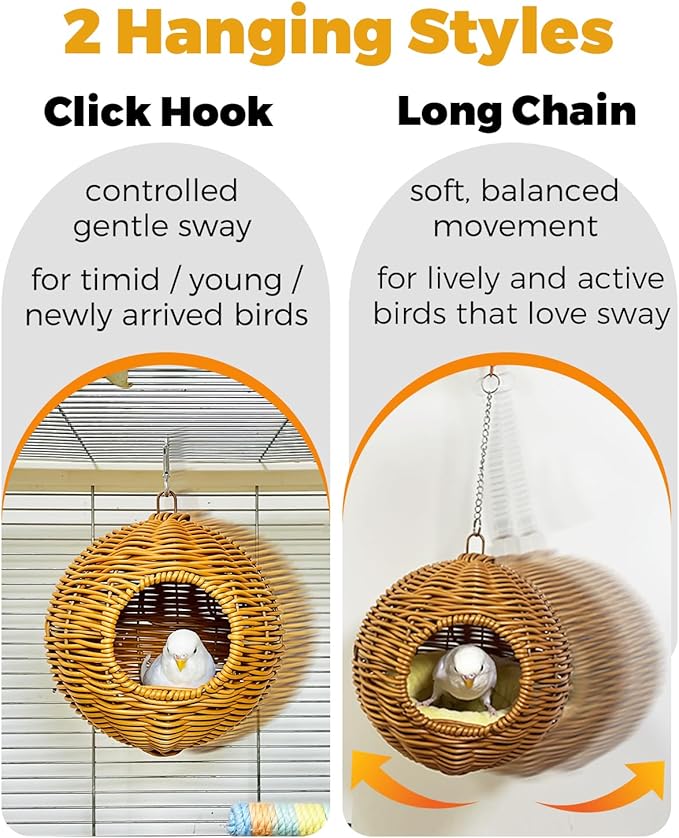 Chewproof Steel Frame Bird Nest - Image 2