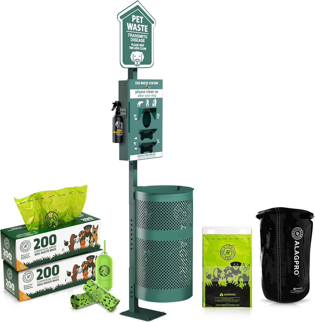 NEW 2026 Dog Waste Station Outdoor Pet Waste Station