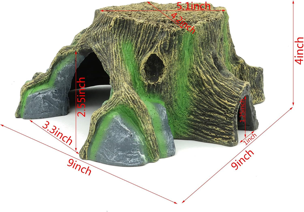 Resin Large Turtle Tank Accessories Reptile Hideouts Cave