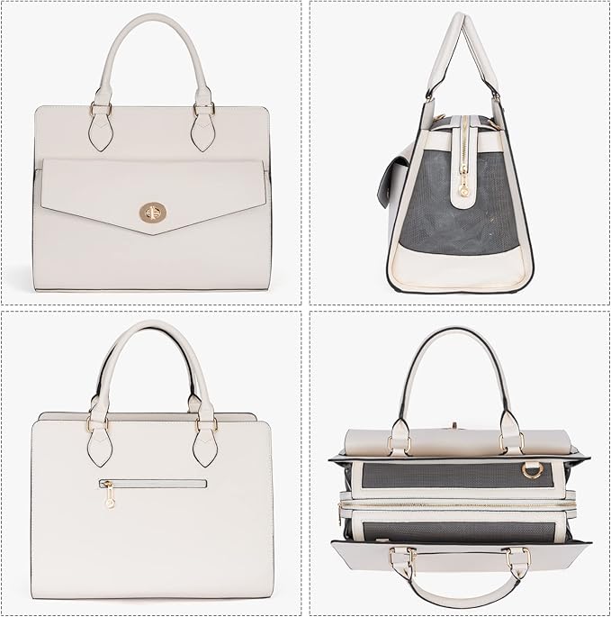 Stylish Pet Carrier Purse Leather Bag - Image 3
