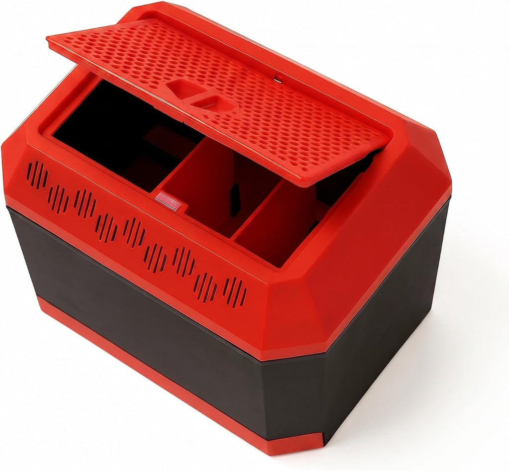 Escape-Proof Dubia Roach Enclosure - Ventilated Insect Breeding Box for Mealworms & Crickets - Light Blocking Reptile Feeder Habitat with Easy-to-Clean Drawer Base