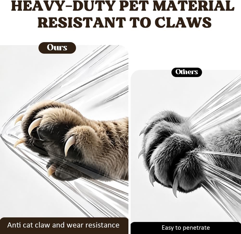 Farbic Anti Cat Scratch Furniture Protector-196.9''*16.5'' Strong Sticky