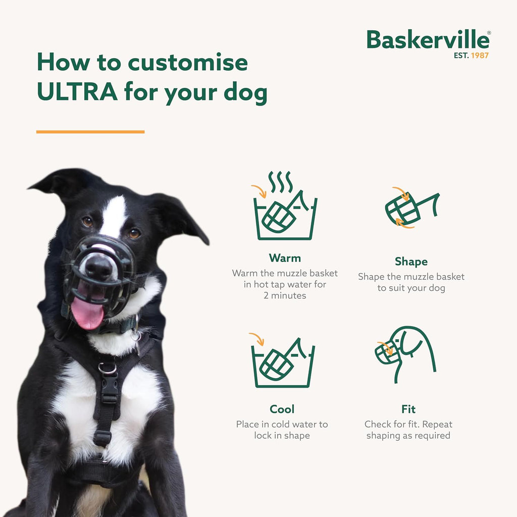 Baskerville ULTRA Dog Muzzle | Size 4