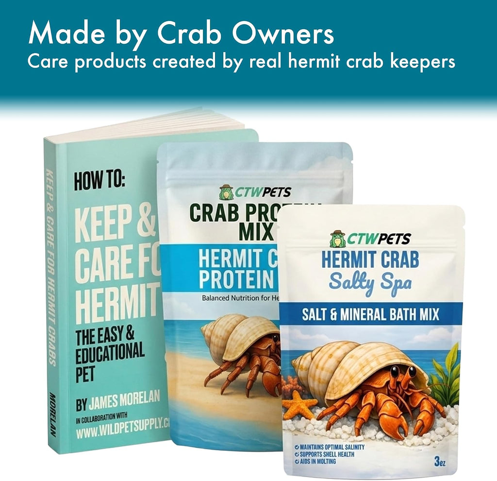 CTWPets Salty Spa Hermit Crab Salt Water Mix with Calcium & Trace Minerals