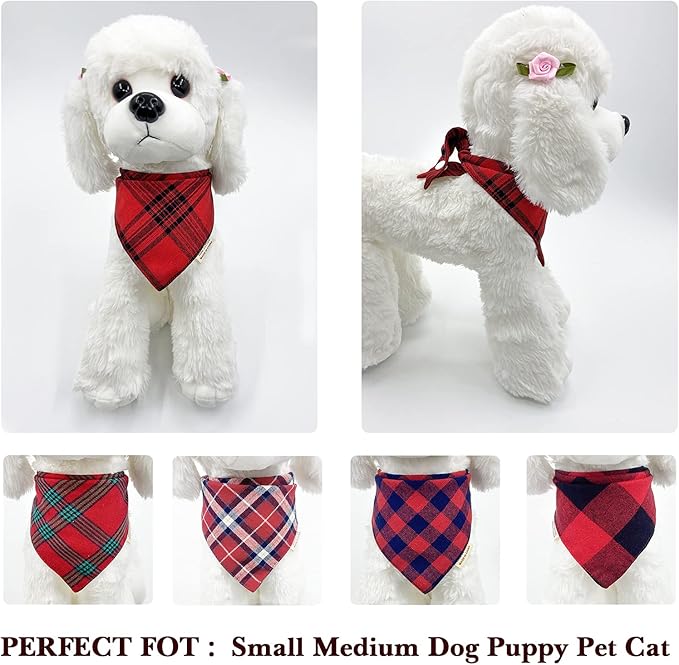5PCS Dog Bandanas with Button - Image 4