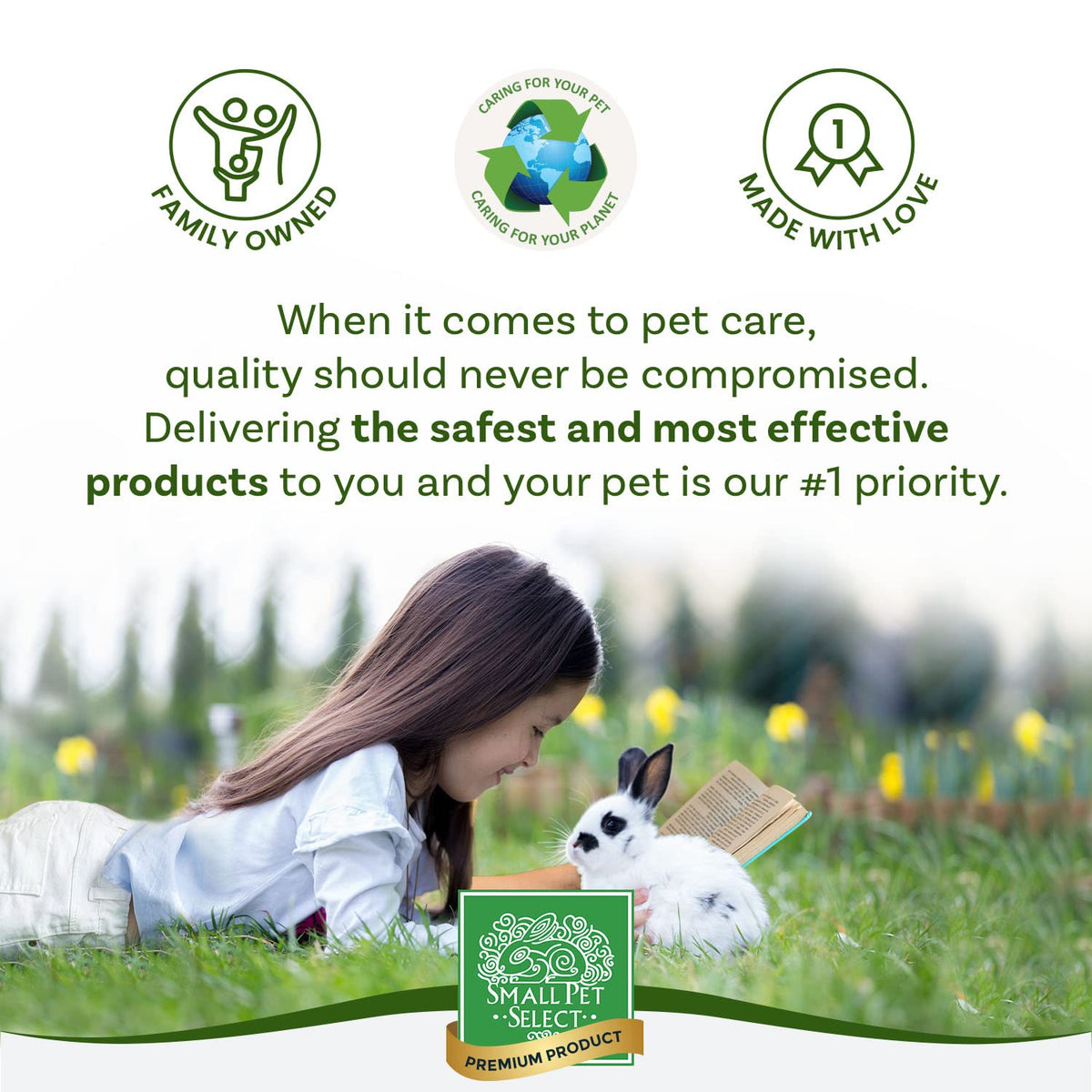 Small Pet Select Hair Buster Comb for Rabbits, Cats & Dogs